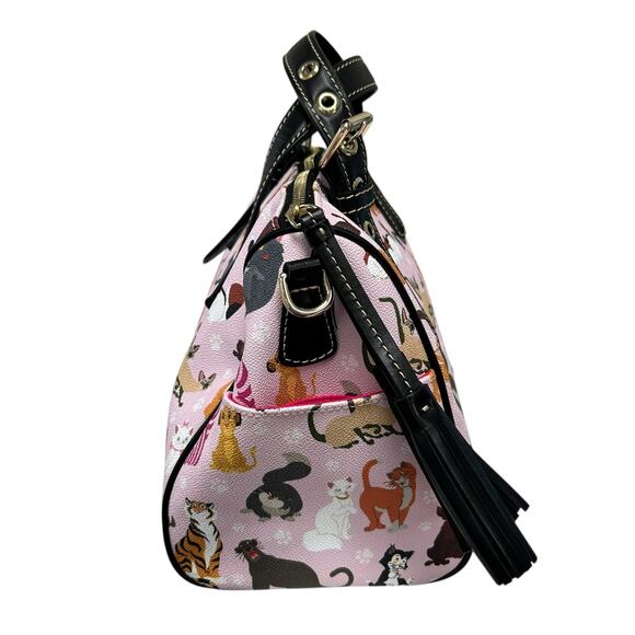 Dooney & Bourke 2019 Disney Cats Double Handle Leather Satchel Handbag - Picture 5 of 9